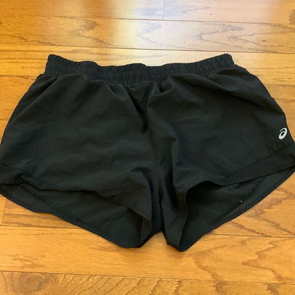 ASICS Size Large athletic shorts black - Picture 1 of 8
